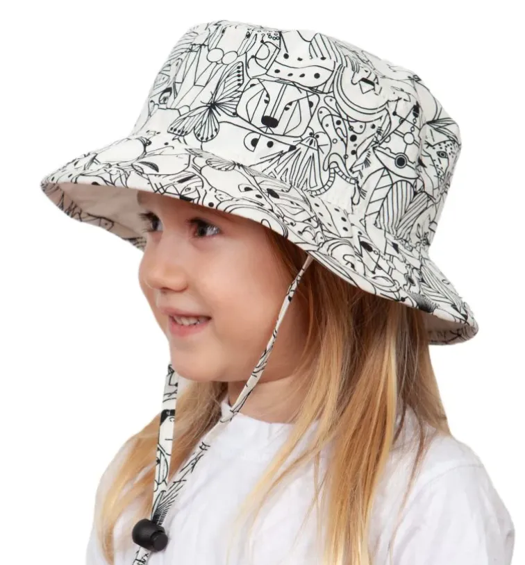 Garden Coneflower Cotton Camp Hat