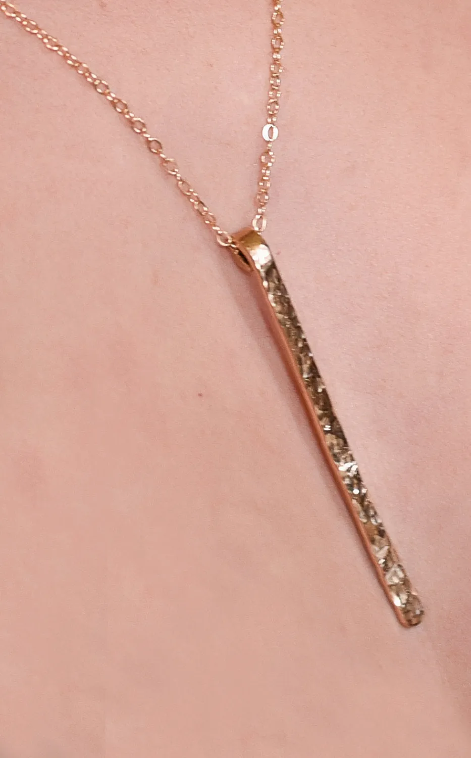 Gold Bar Necklace /Long Bar Necklace / Set of 3 Layering Necklaces / Personalized Disk Necklaces Layering Necklaces Layered and Long