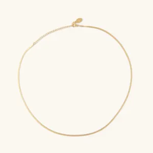 Gold Herringbone Necklace