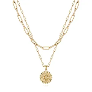 Gold Initial Necklaces