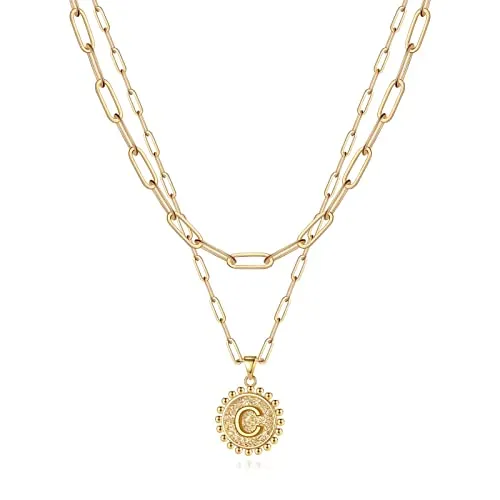Gold Initial Necklaces