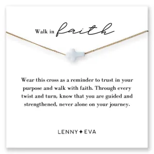 Gold Intentions Symbol Necklace- Cross