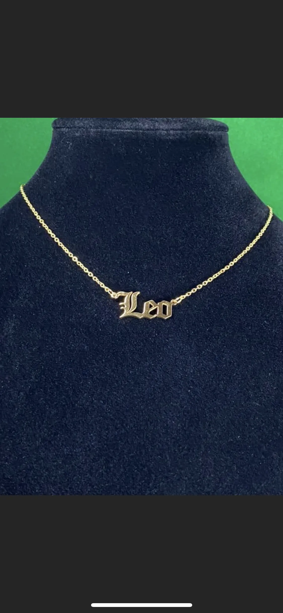 Gold Zodiac Necklaces with 18in chain