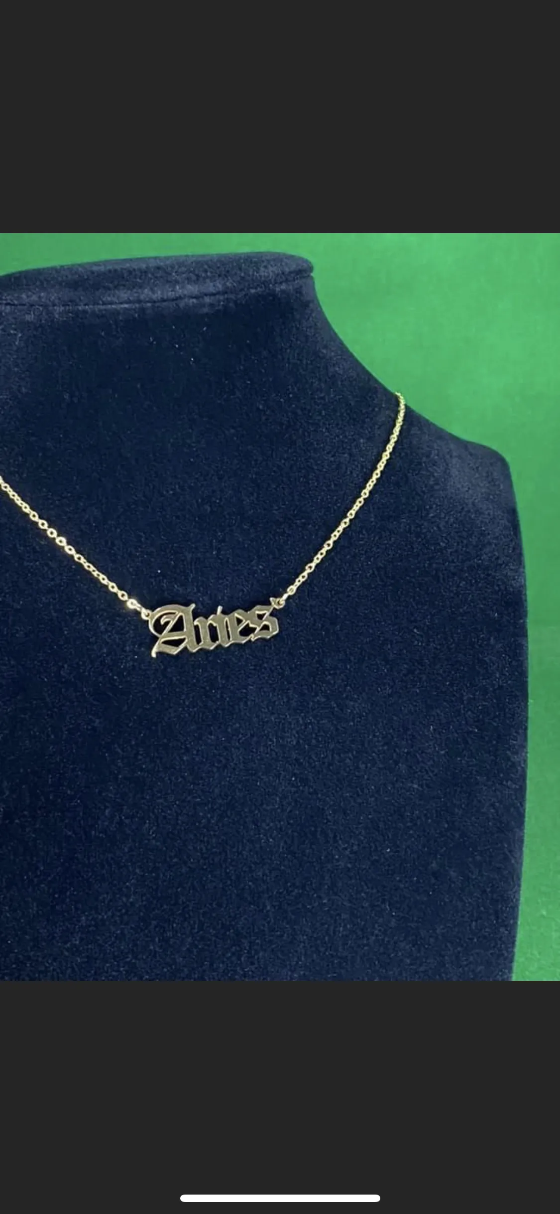 Gold Zodiac Necklaces with 18in chain