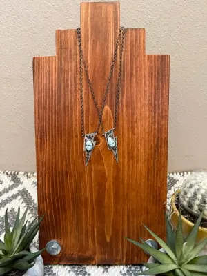 Golden Hill Turquoise Lightning Bolt Necklaces