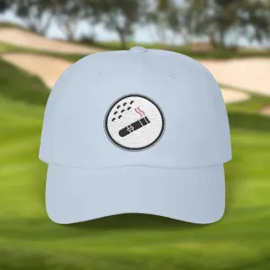Golf Ball Cigar Smoking Embroidered Hat