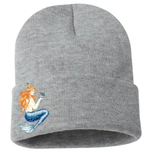 Gray Pearl Mermaid Beanie