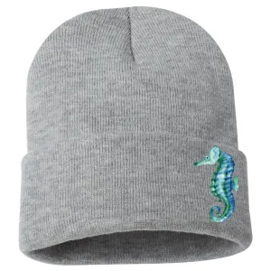 Gray Seahorse Beanie