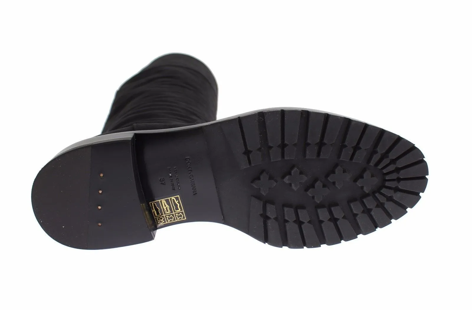 Gray Suede Goatskin Flat Boots