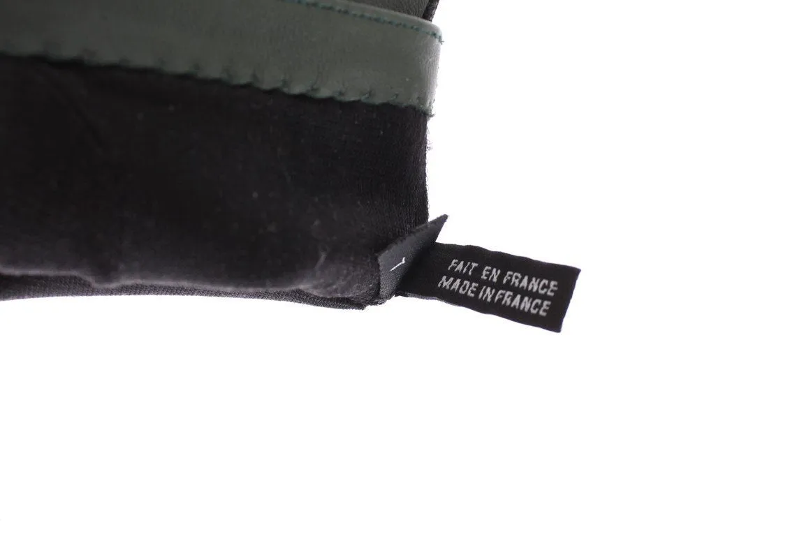 Green Leather Women's Gloves