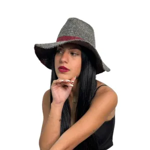 Grey Wool Fedora Hat S-80