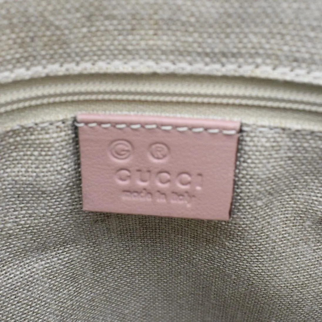 GUCCI Convertible GG Microguccissima Leather Satchel Bag Dusty Pink 449656