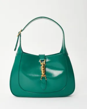 Gucci Emerald Green Leather Small Jackie Shoulder Bag