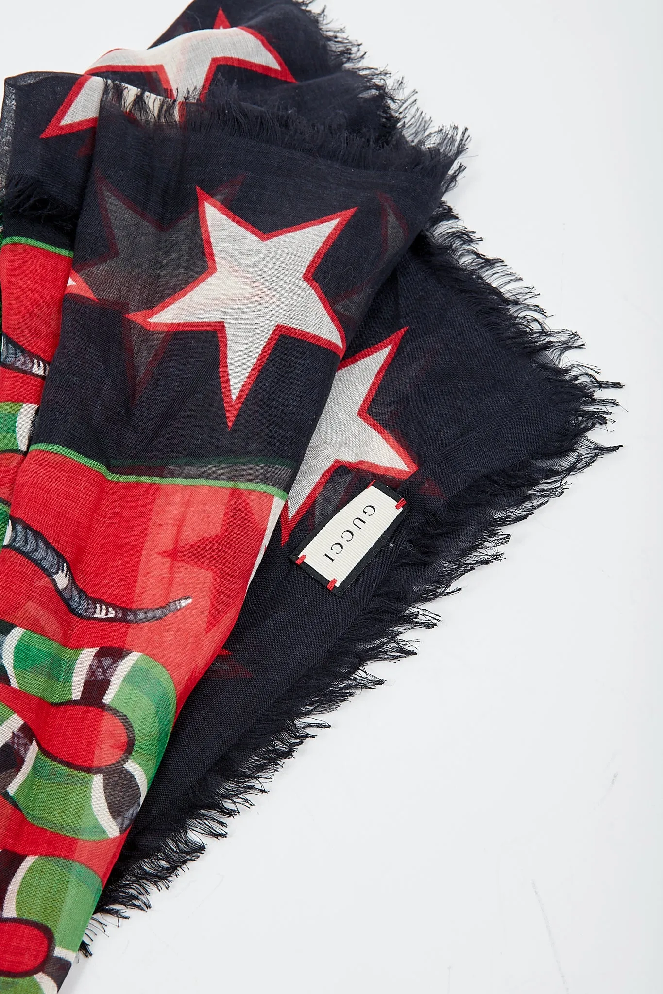 Gucci Mix Symbols Print Modal and Silk Scarf/Shawl