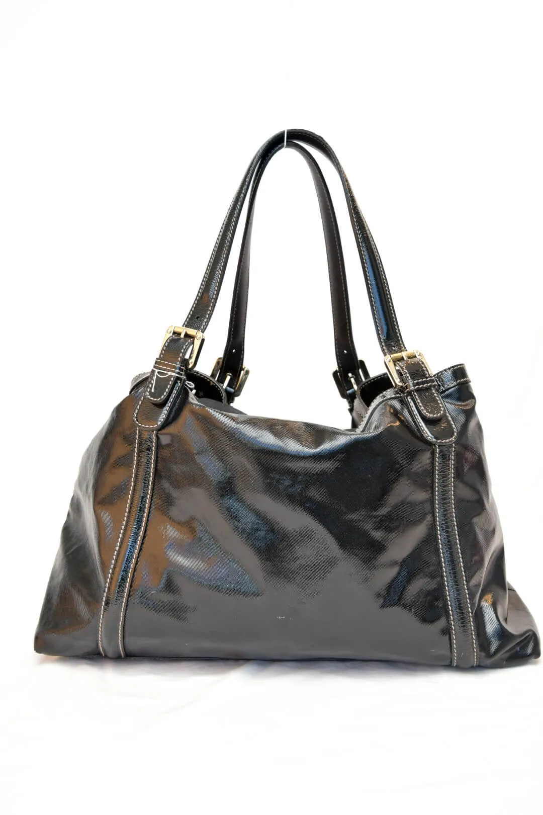 Gucci Patent Leather Bag with Large G