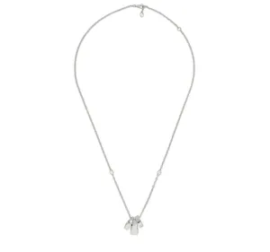 Gucci Sterling Interlock G Triple Mini Rings Necklace
