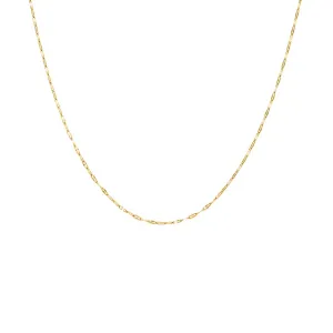 Hammered Cable Chain 14K