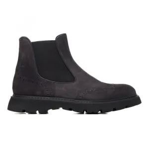 Handmade Customisable Suede Leather Chunky Sole Chelsea Boots