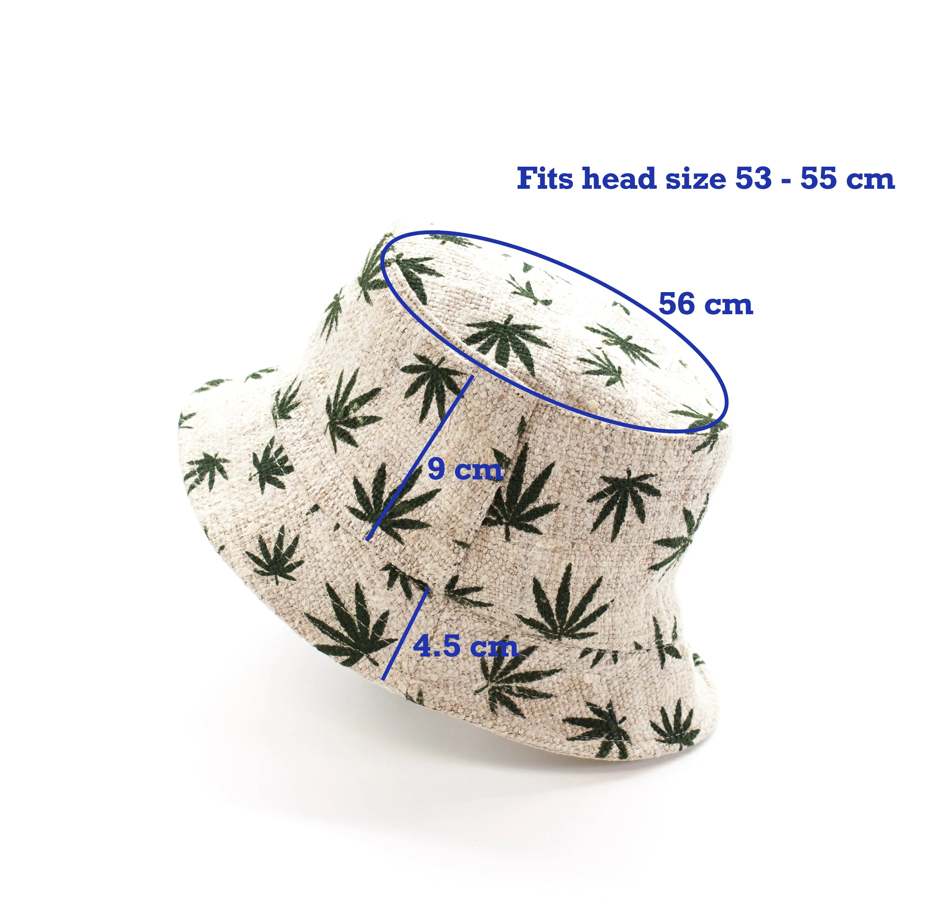 Handmade Unisex Hemp Hat Bucket Design - HMPHH5