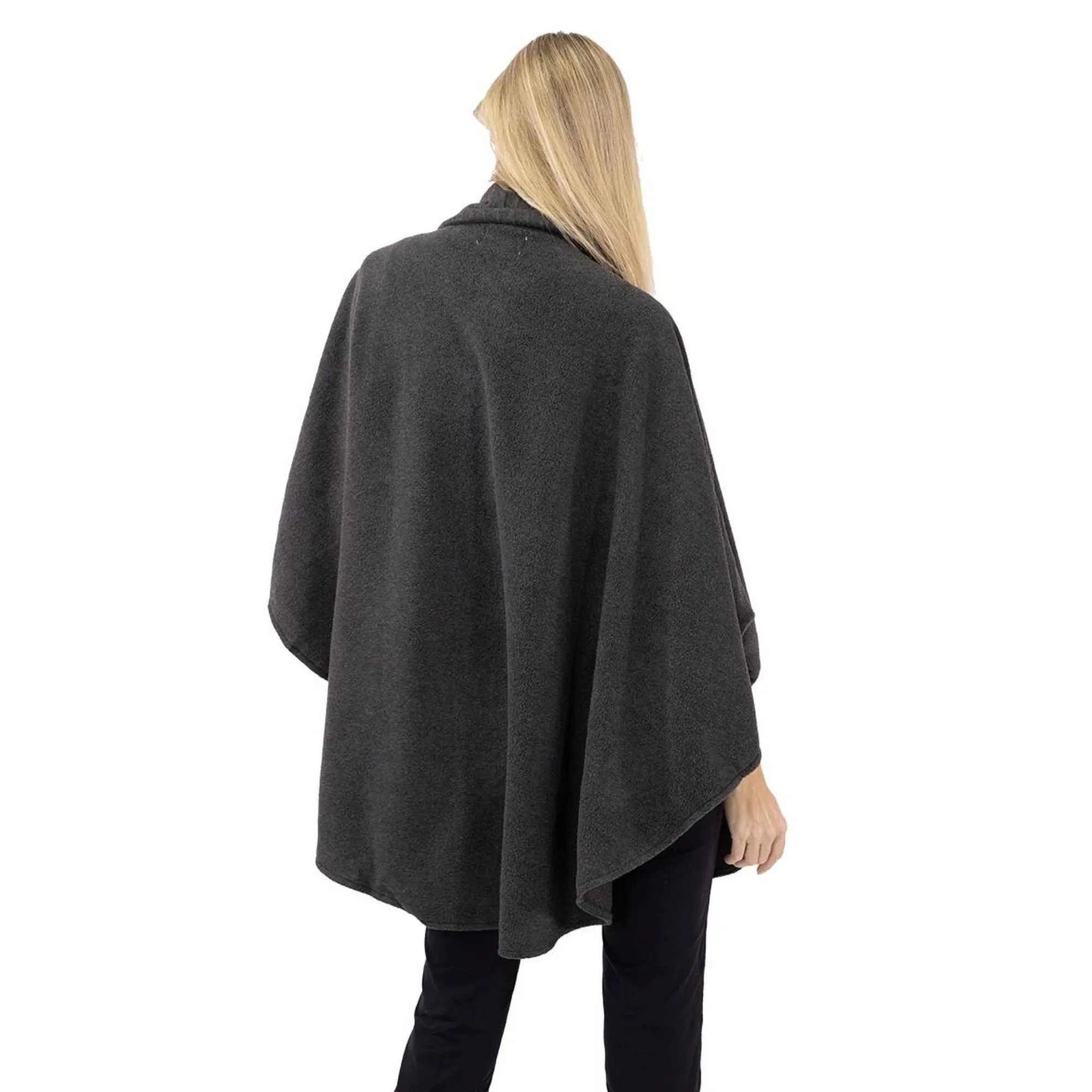 Hannah Cozy Coat Cape with Attached Scarf, and Gloves Set