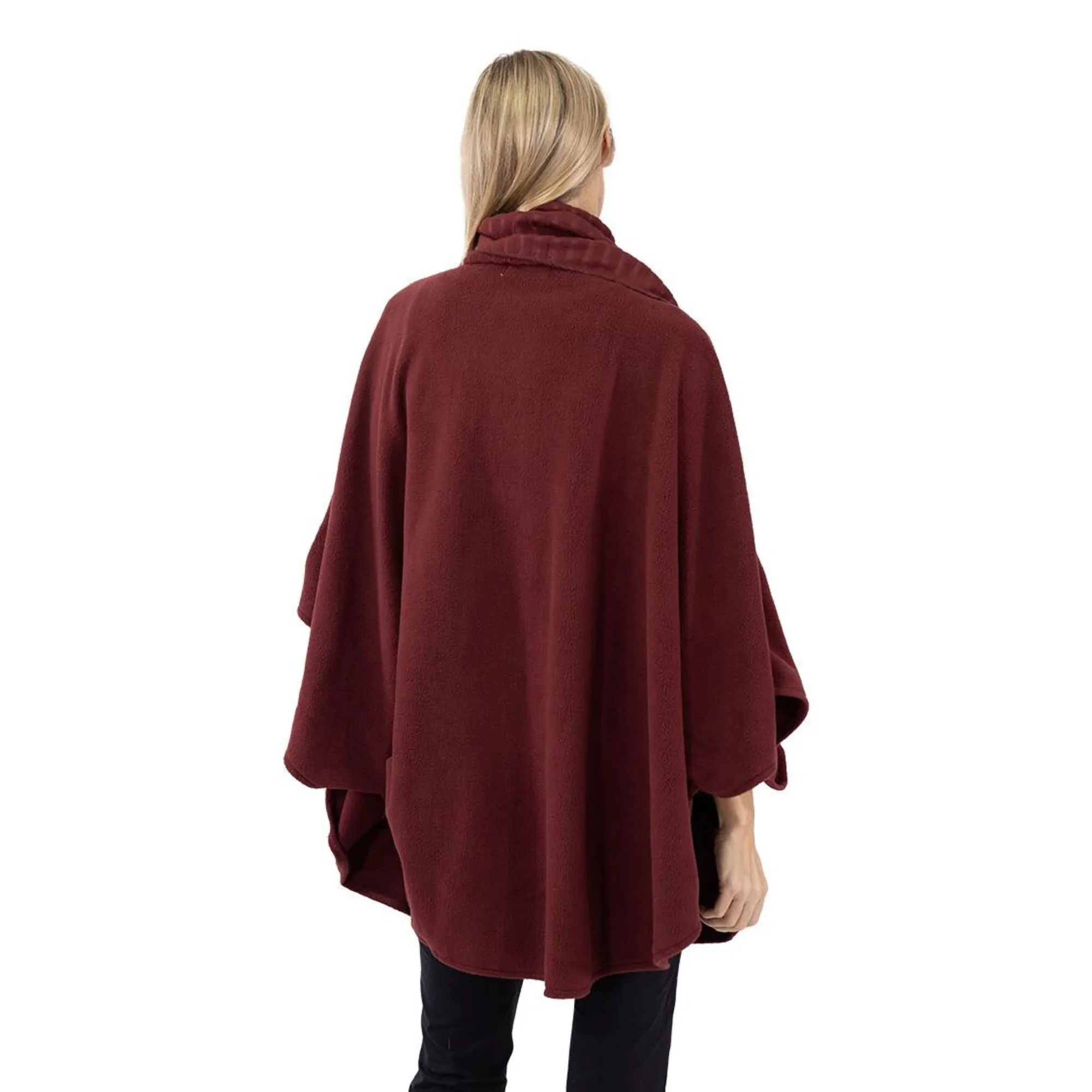 Hannah Cozy Coat Cape with Attached Scarf, and Gloves Set