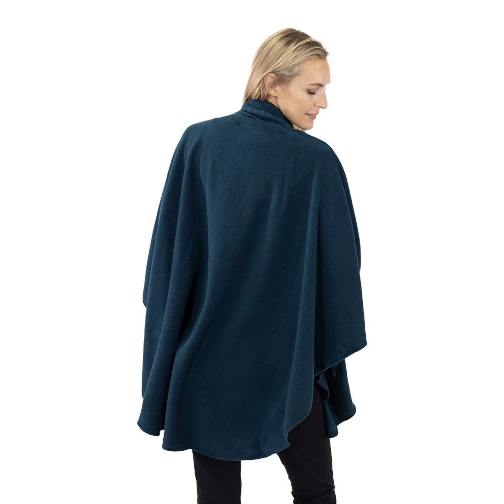 Hannah Cozy Coat Cape with Attached Scarf, and Gloves Set