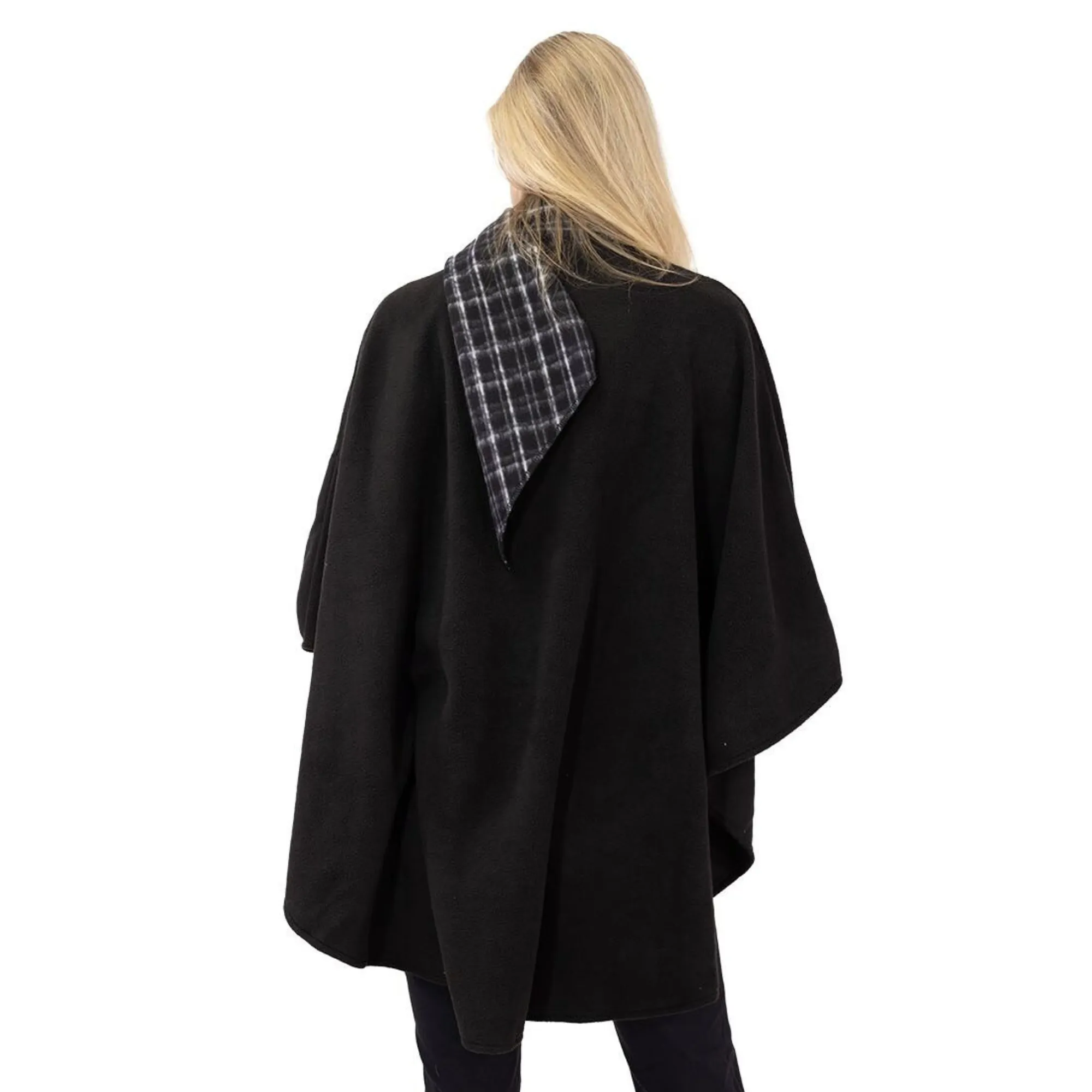 Hannah Cozy Coat Cape with Attached Scarf, and Gloves Set