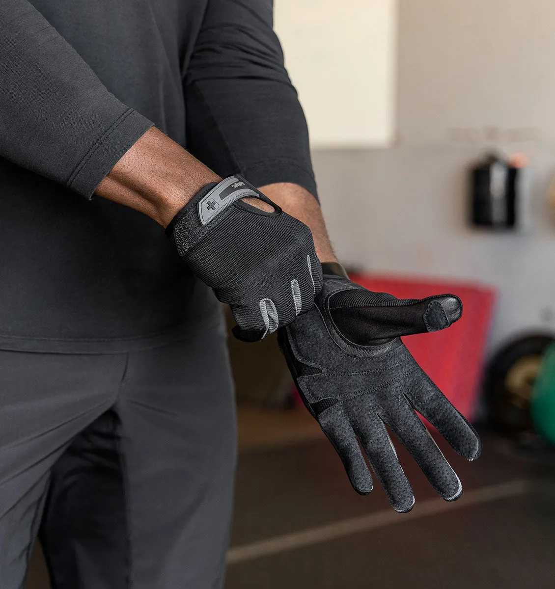 Harbinger Men's Power Protect Weight Lifting Gloves - Black