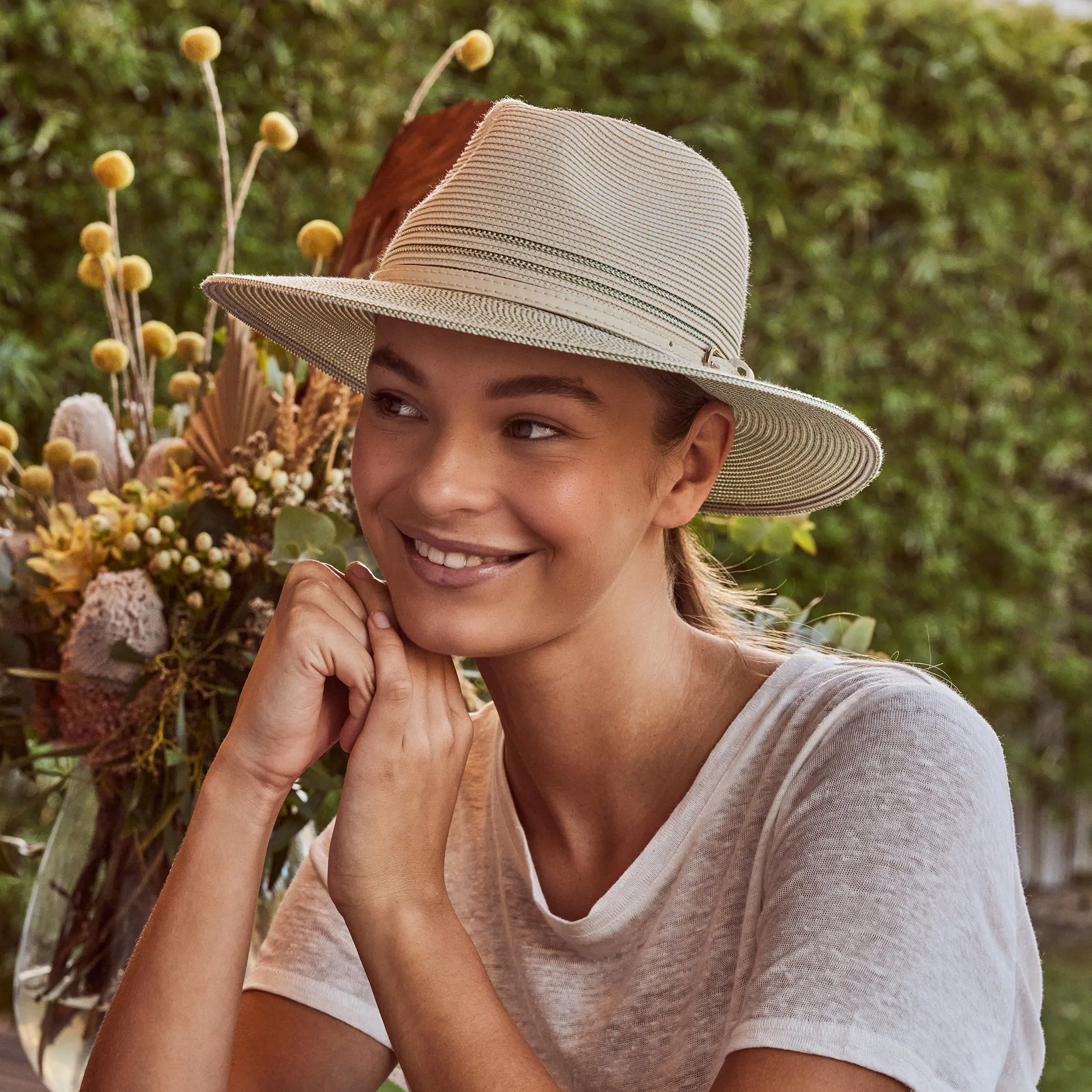 Heritage Town and Country Hat - Ivory/Sage