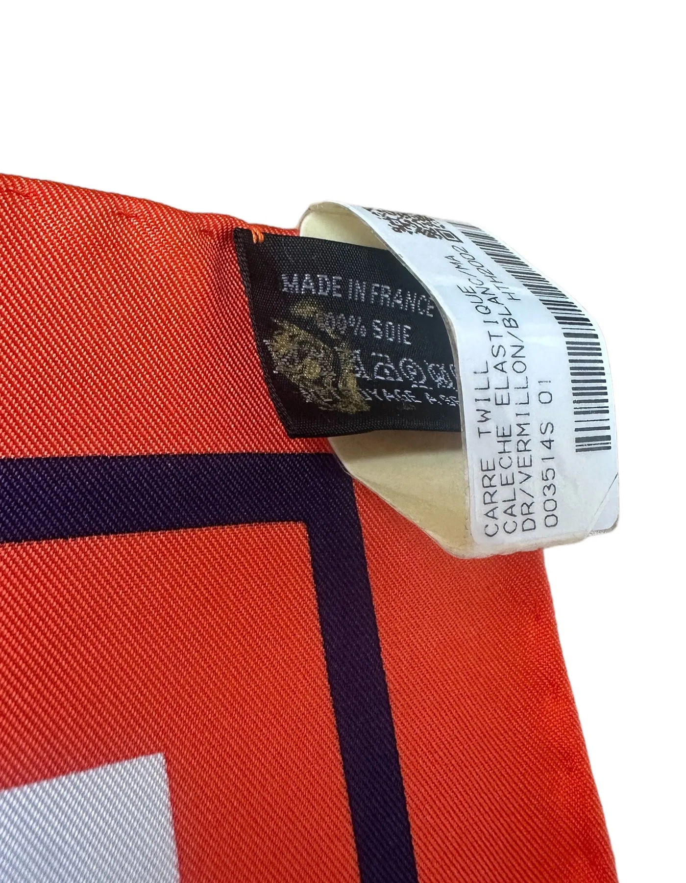 Hermes NEW Caleche Elastique 90cm Silk Scarf