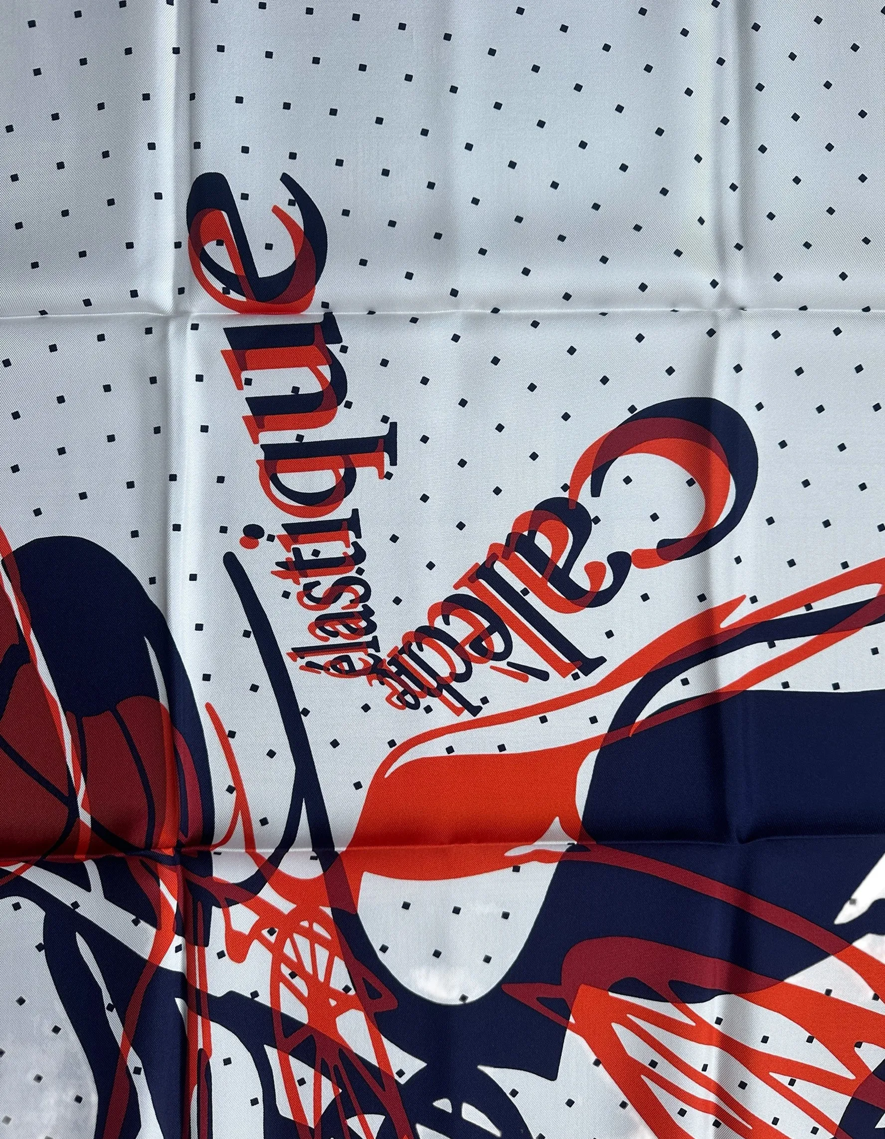 Hermes NEW Caleche Elastique 90cm Silk Scarf