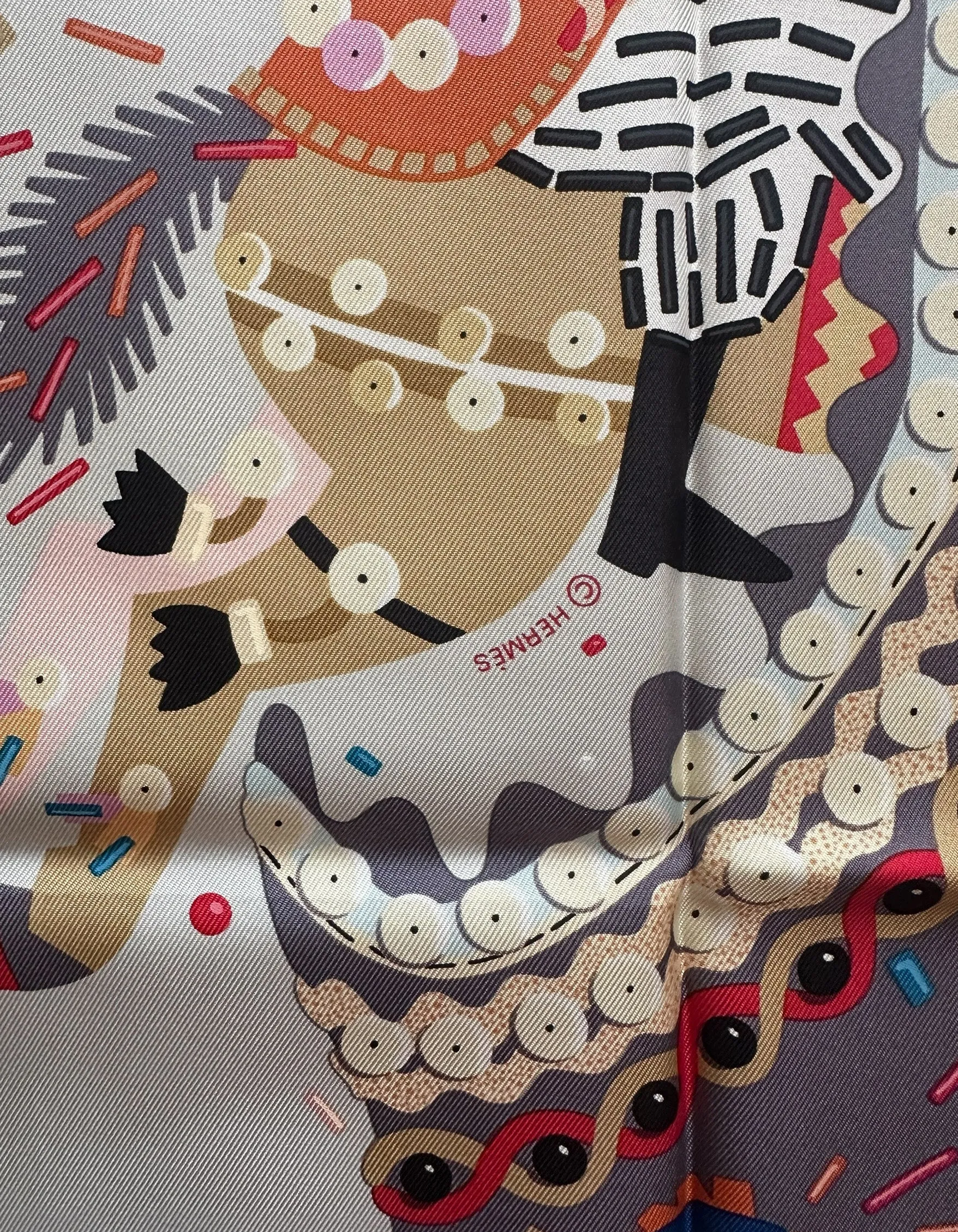 Hermes NEW Costume de Fete 90cm Silk Scarf