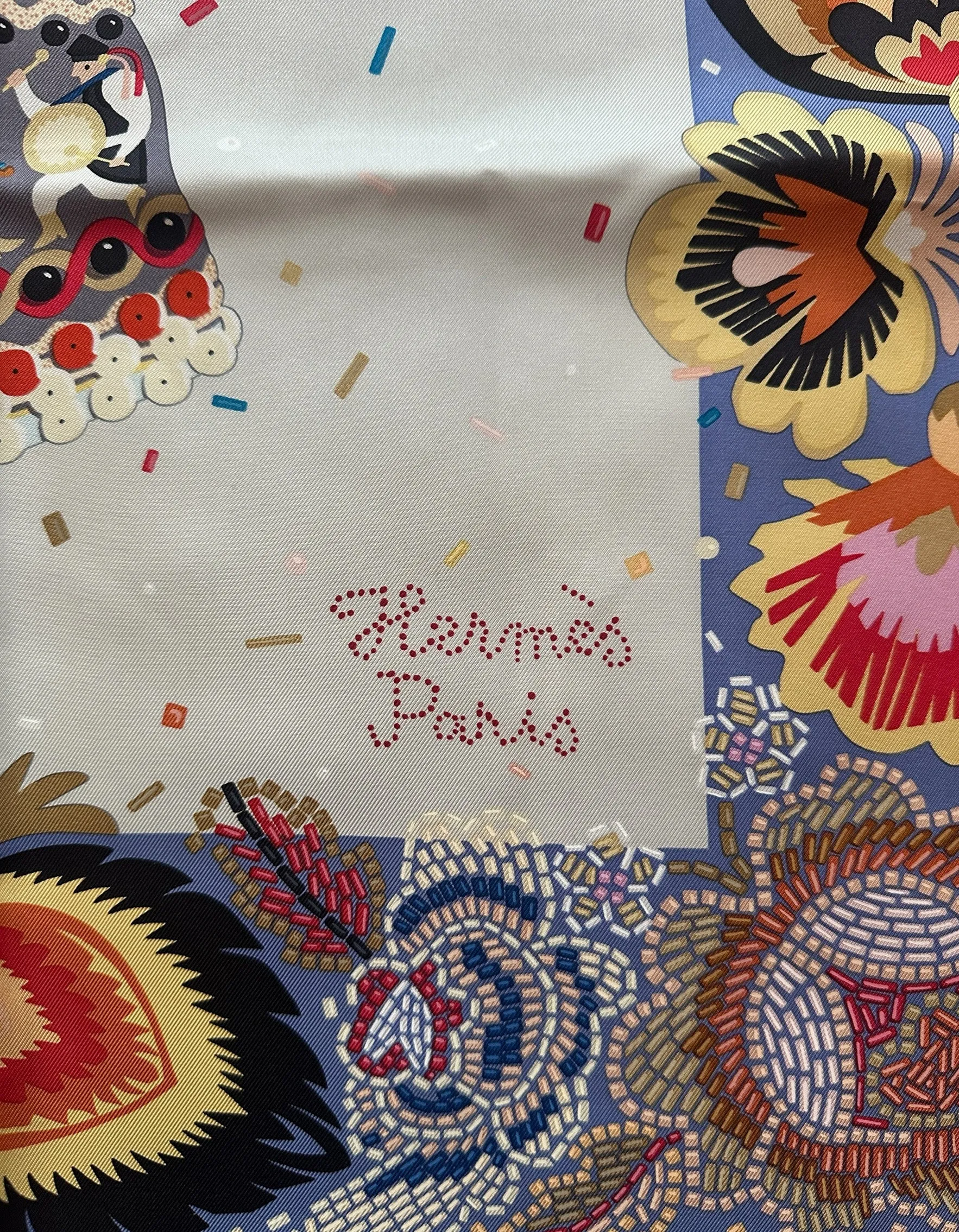 Hermes NEW Costume de Fete 90cm Silk Scarf