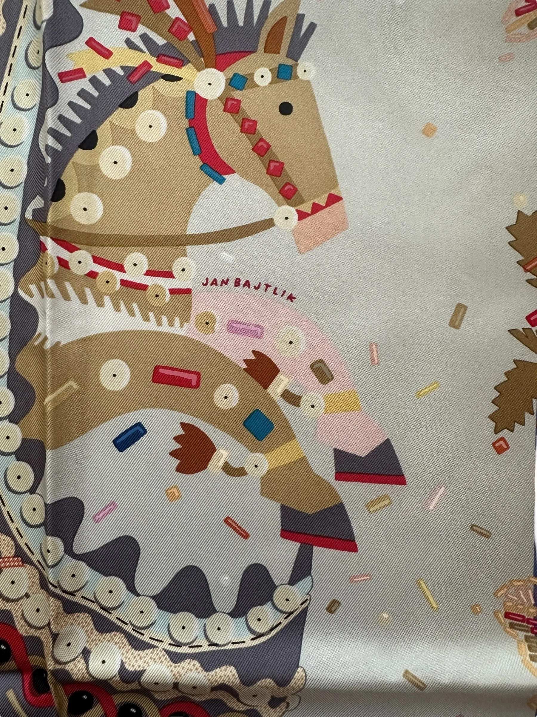 Hermes NEW Costume de Fete 90cm Silk Scarf