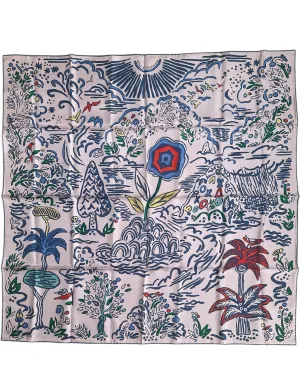 Hermes NEW Isola di Primavera 90cm Silk Scarf