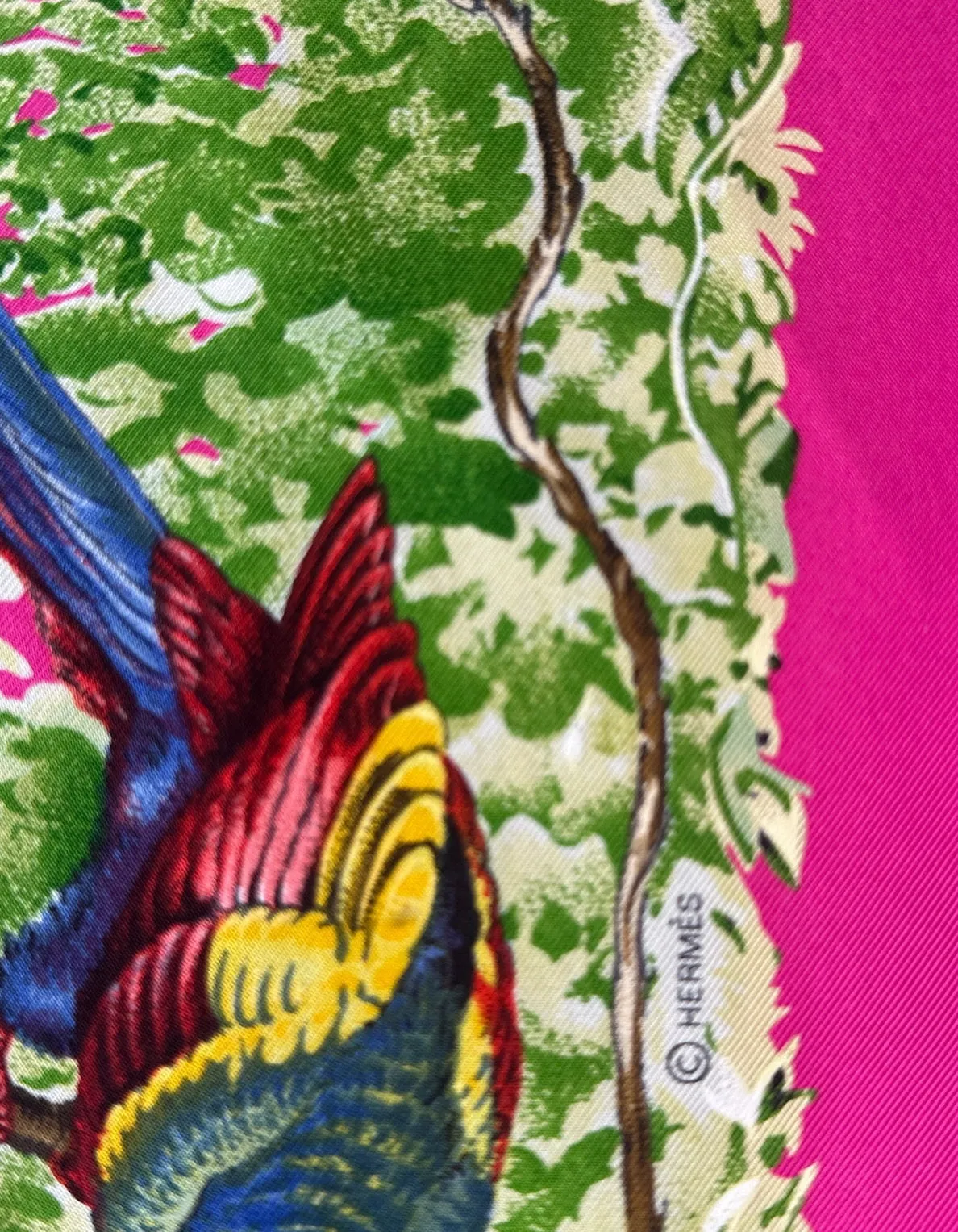 Hermes Pink Equateur NEW 90cm Carre Wash Silk Scarf