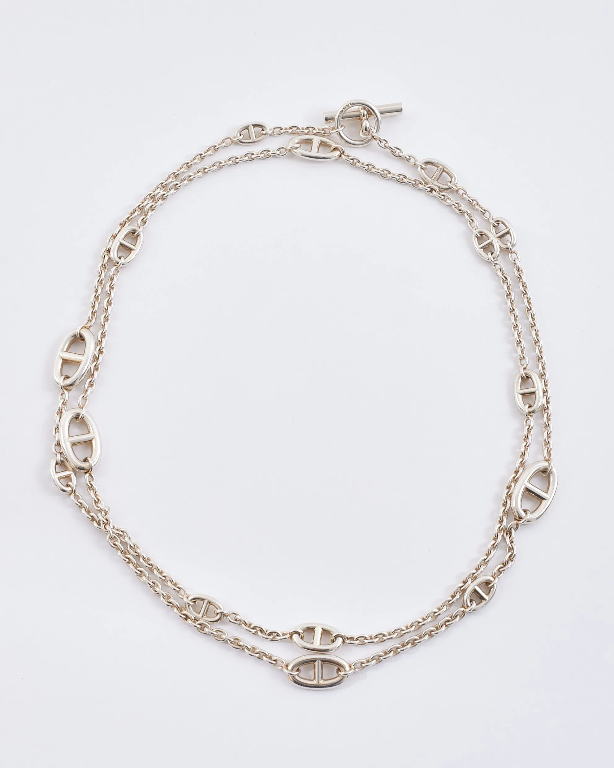 Hermès Sterling Silver Farandole Long Necklace