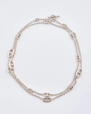 Hermès Sterling Silver Farandole Long Necklace