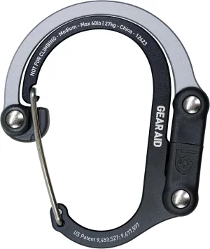 HEROCLIP 360° Swivel Carabiner Gear Clip and Hook (Medium) for Camping, Backpack, Suitcases and Garage Organization