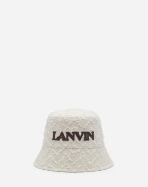 Herringbone Motif Lanvin Bucket Hat