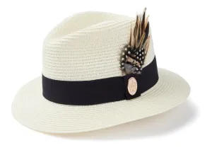 Hicks & Brown Womens Aldeburgh Fedora - Natural or Cream
