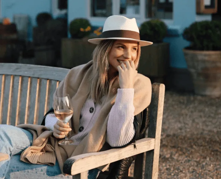 Hicks & Brown Womens Aldeburgh Fedora - Natural or Cream