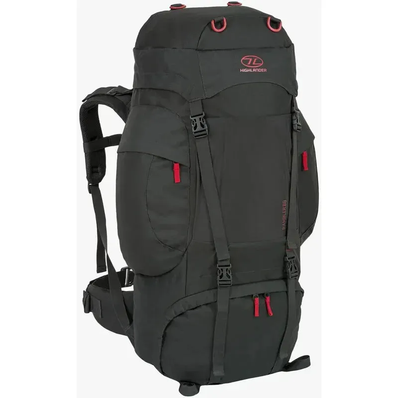 Highlander Rucksack Rambler 88L - Black