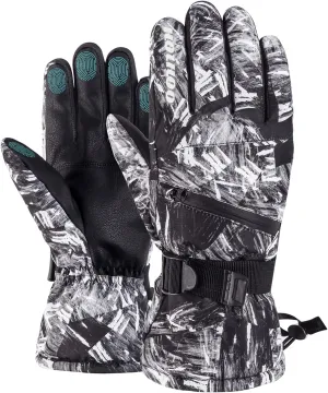 HOIHOO Waterproof -30 Winter Ski Gloves