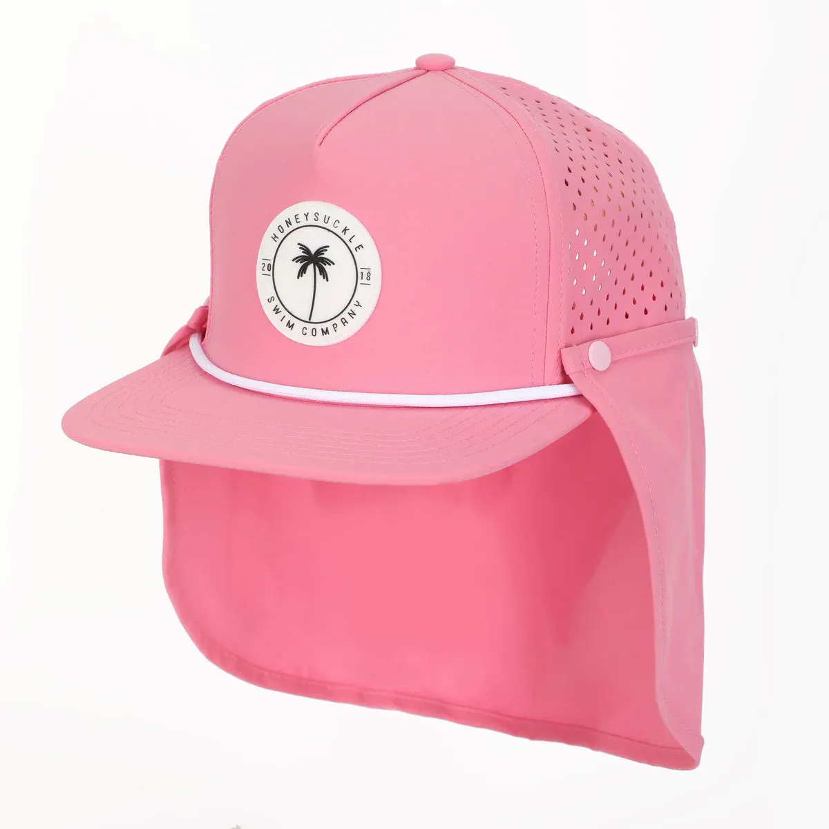 Honeysuckle Swim Company Snapback Sunhat - Bright Pink