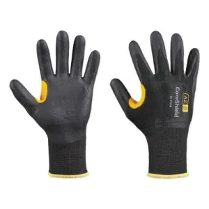 Honeywell CoreShield™ A2/B Coated Cut Resistant Gloves, 9/L, HPPE, Nitrile Micro-Foam, 13 ga, Black, 22-7513B/9L