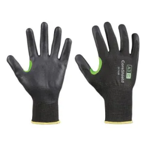 Honeywell CoreShield™ A3/C Coated Cut Resistant Gloves, 8/M, HPPE/Basalt, Nitrile Micro-Foam, 18 ga, Black, 23-7518B/8M
