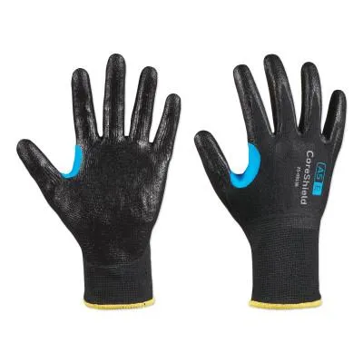 Honeywell CoreShield™ A5/E Coated Cut Resistant Gloves, 10/XL, HPPE/SS, Smooth Nitrile, 13 ga, Black, 25-0913B/10XL