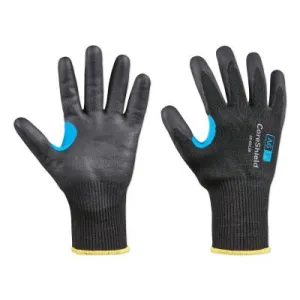 Honeywell CoreShield™ A6/F Coated Cut Resistant Gloves, 7/S, HPPE/Alloy/Basalt, Nitrile Micro-Foam, 13 ga, Black, 26-0513B/7S