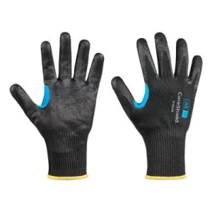 Honeywell CoreShield™ A6/F Coated Cut Resistant Gloves, 7/S, HPPE/Alloy/Basalt, Smooth Nitrile, 13 ga, Black, 26-0913B/7S